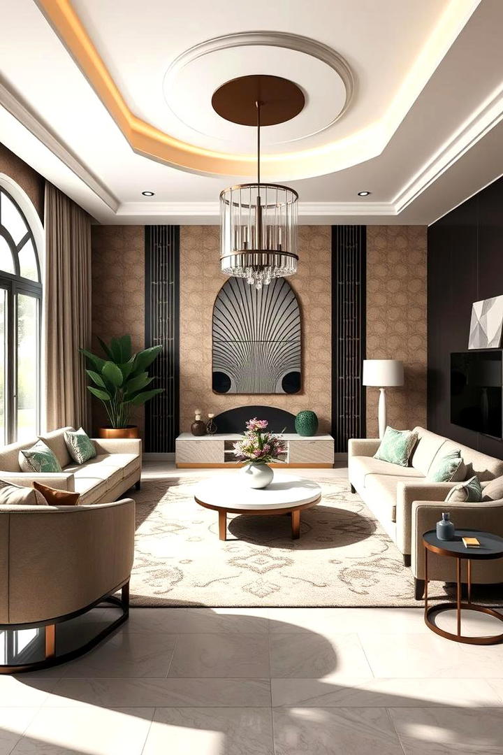 Geometric Pattern Brilliance - 30 Art Deco Interior Design Ideas