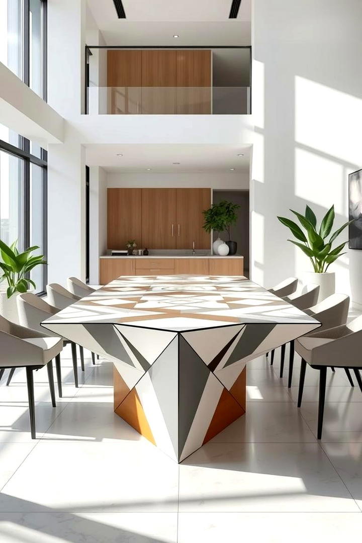 Geometric Pattern Table - 30 Table Design Ideas