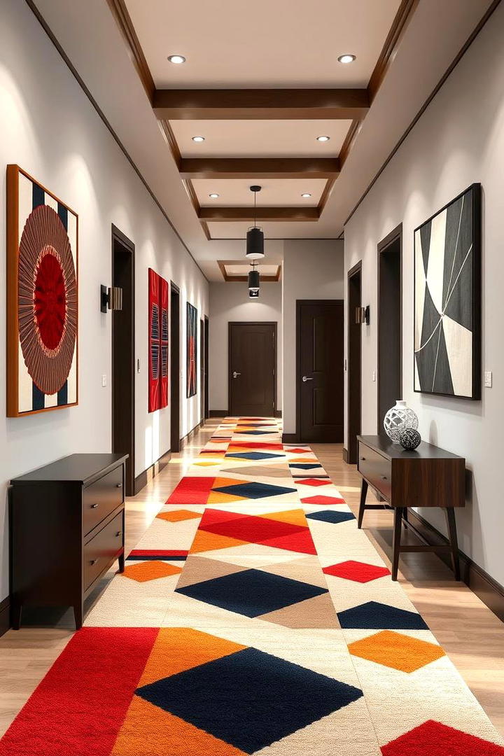 Geometric Patterns - 30 Hallway Decor Ideas