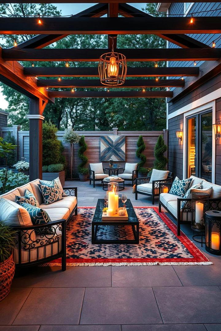 Glam Outdoor Lounge - 30 Glam Interior Design Ideas