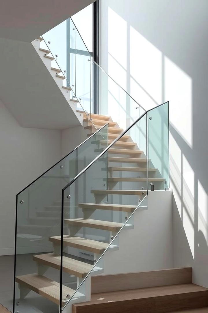 Glass Balustrade Staircase - 30 Modern Staircases