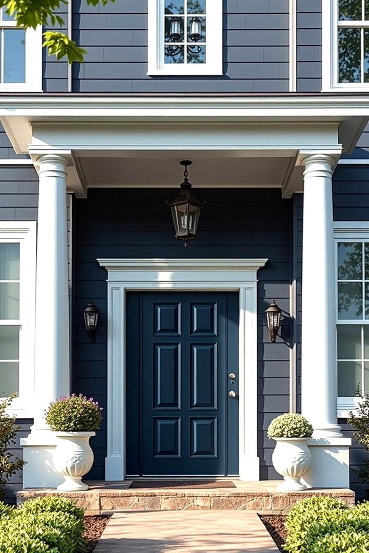 Graceful Navy Inspiration - 30 Blue Exterior House Colors