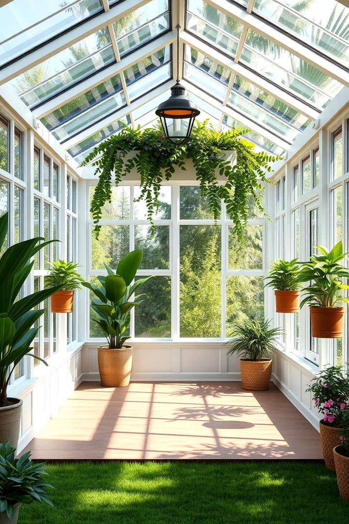 Greenhouse Inspired Porch - 30 Enclosed Porch Ideas