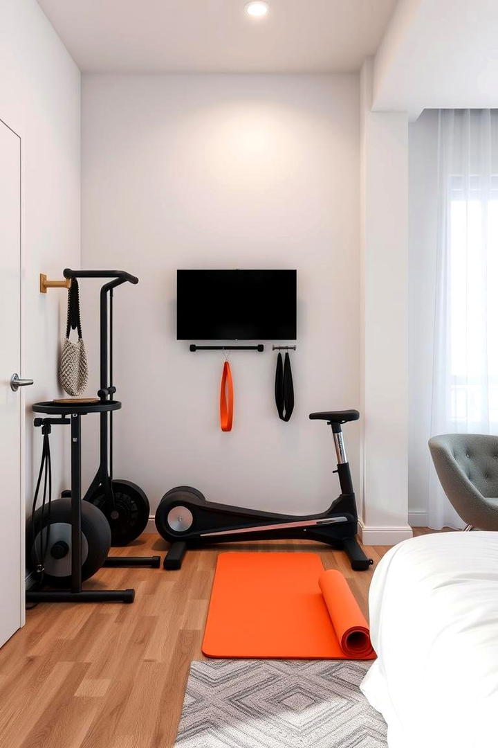 Gym and Fitness Corner - 30 Bachelor Room Ideas