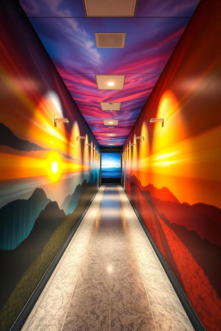 Hallway Time Lapse Journey - 30 Interactive Murals