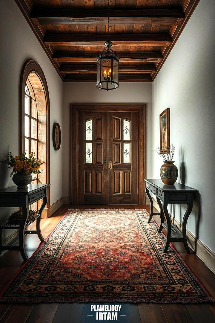 Handcrafted Artisan Detail - 30 Entryway Rug Ideas