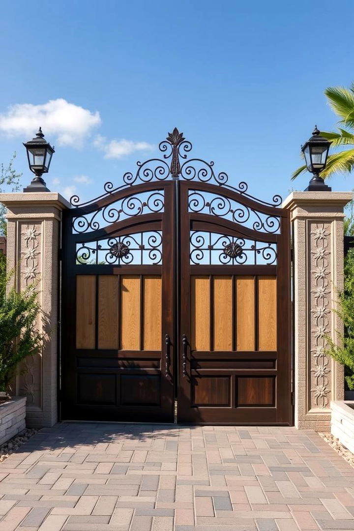 Handcrafted Artisan Gate - 30 Driveway Gate Ideas