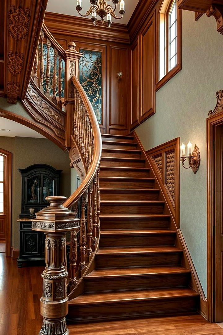 Handcrafted Artistry - 30 Wooden Staircase Ideas