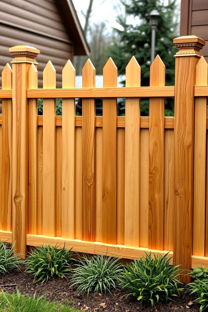 Handcrafted Cedar Accent - 30 Cedar Fence Ideas