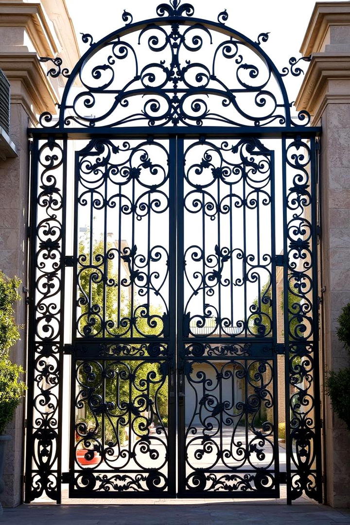 Handcrafted Ironwork Gate - 30 Front Gate Ideas