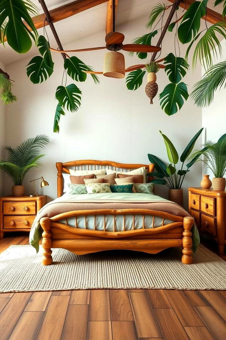 Handcrafted Jungle Furniture - 30 Jungle-themed Bedroom Ideas