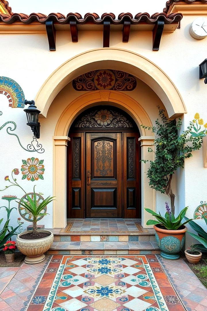 Handcrafted Mosaic Designs - 30 spanish bungalow exterior ideas