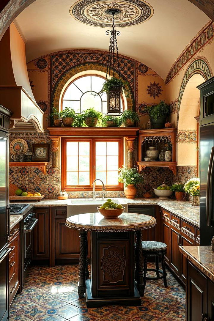 Handcrafted Mosaic Details - 30 Spanish Style Kitchen Ideas