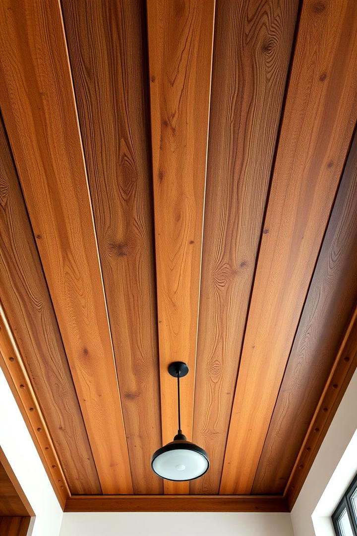 Handcrafted Wooden Panels - 30 Rustic Ceiling Ideas