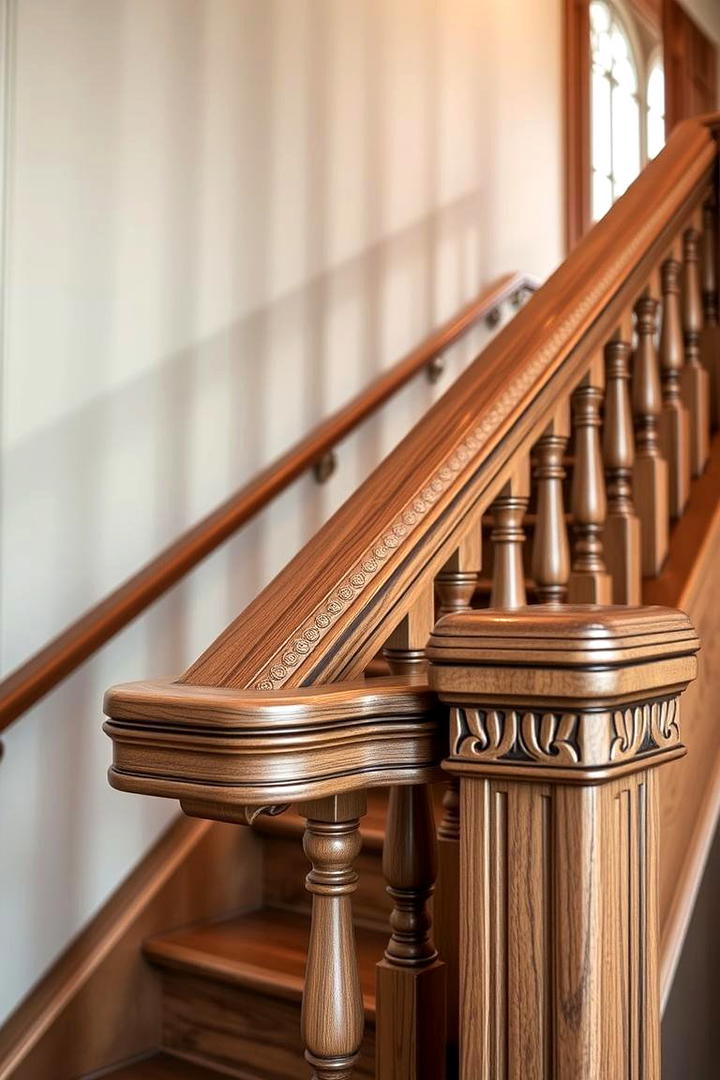 Handrail Focused Design - 30 Wooden Staircase Ideas