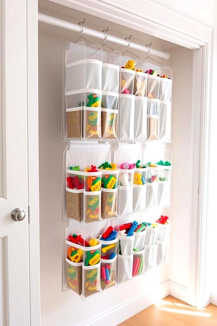 Hanging Closet Organizers - 30 Lego Storage Ideas