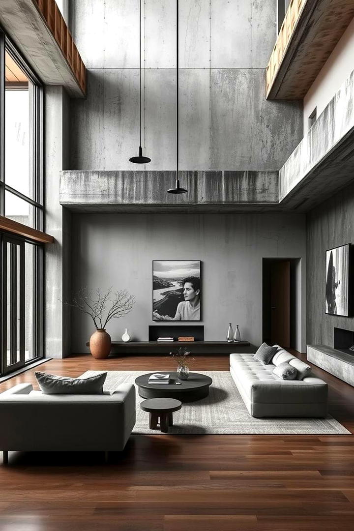 Harmonious Balance of Form - 30 Brutalist Interior Design Ideas