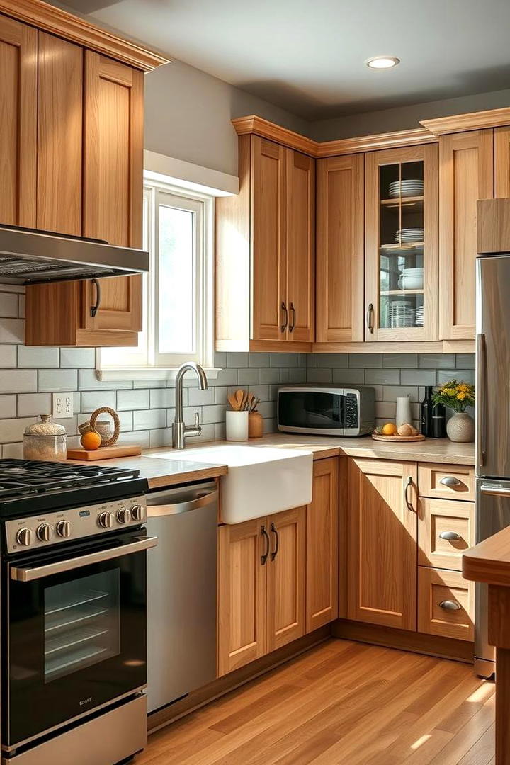 Harmonious Blend of Style and Utility - 30 Kitchens With Light Wood Cabinets