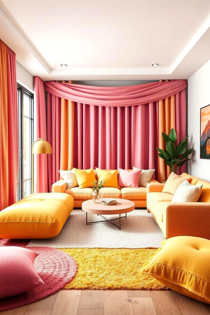 Harmonious Layering Techniques - 30 How to Decorate With Yellow and Pink