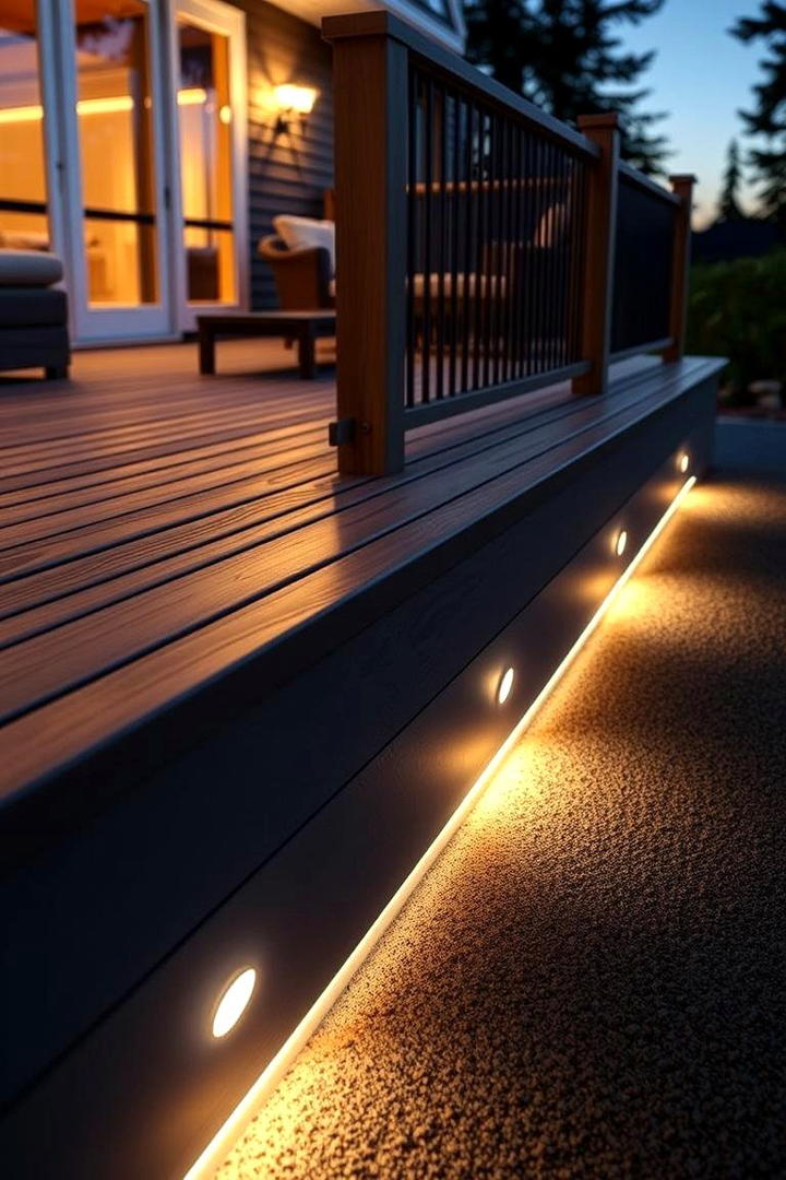 Hidden Lighting Accents - 30 Deck Skirting Ideas