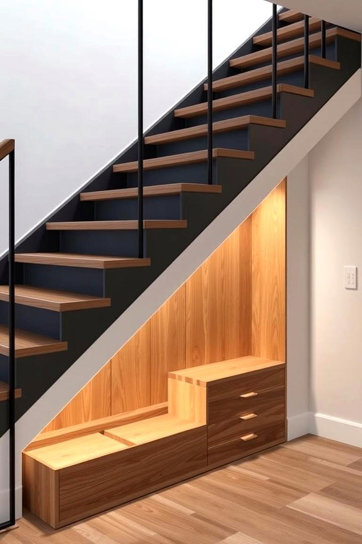 Hidden Storage Staircase - 30 Modern Staircases