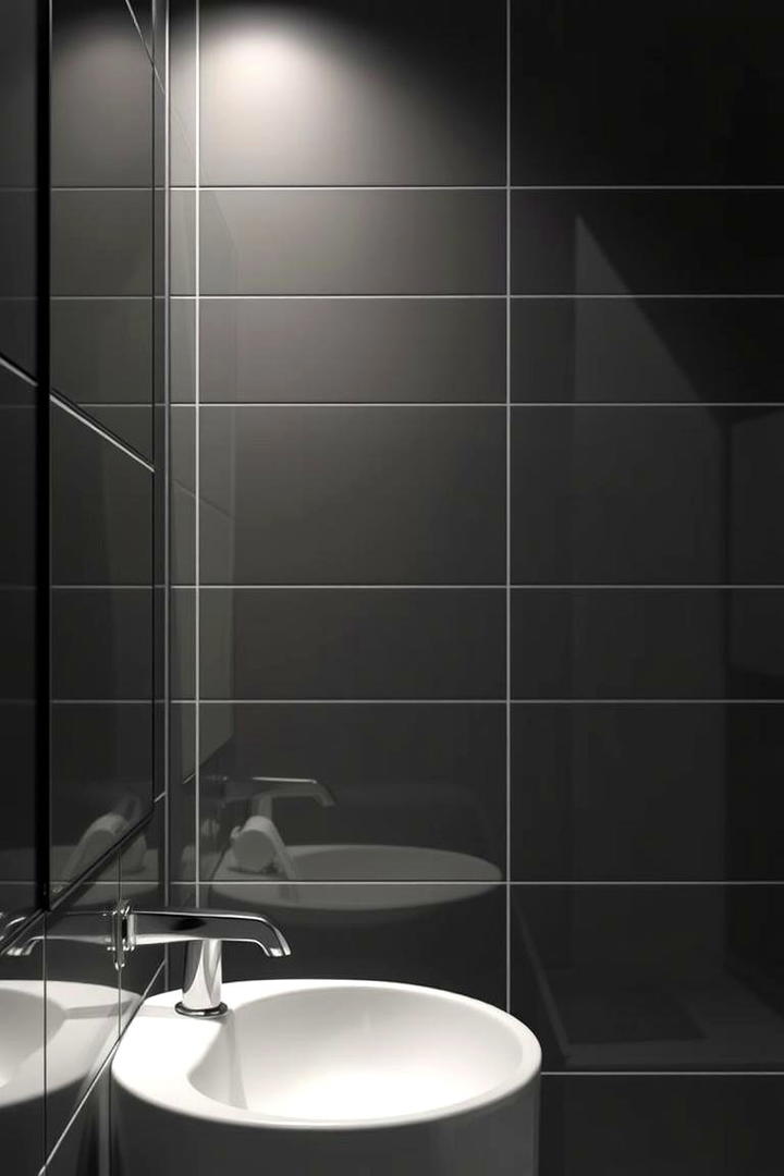 High Gloss Ceramic Tiles - 30 Bathroom Wall Ideas