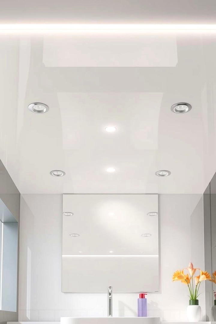 High Gloss Laminates - 30 Bathroom Ceiling Ideas