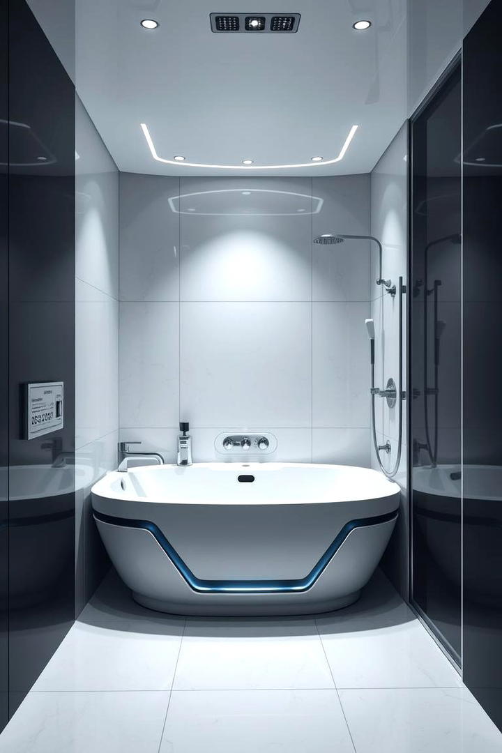 High Tech Bath Space - 30 Tub-shower Combo Ideas