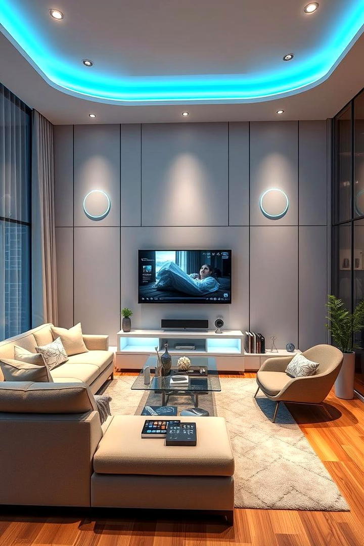 High Tech Home Integration - 30 Pinterest Living Room Decor Ideas