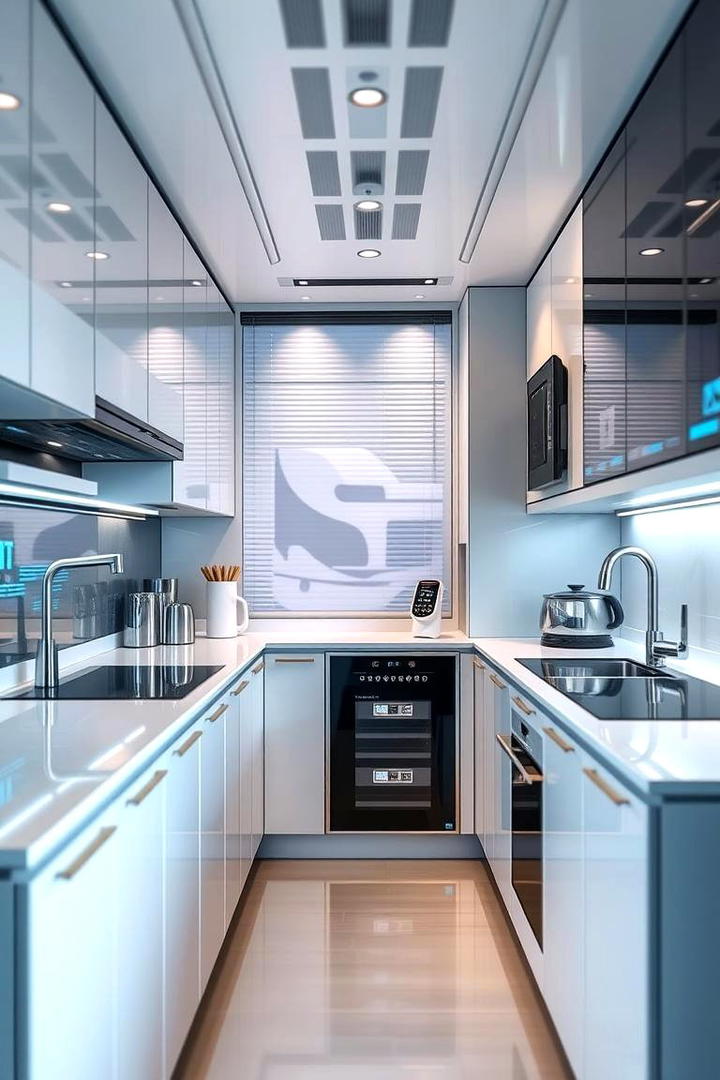 High Tech Modern Upgrades - 30 Galley Kitchen Ideas