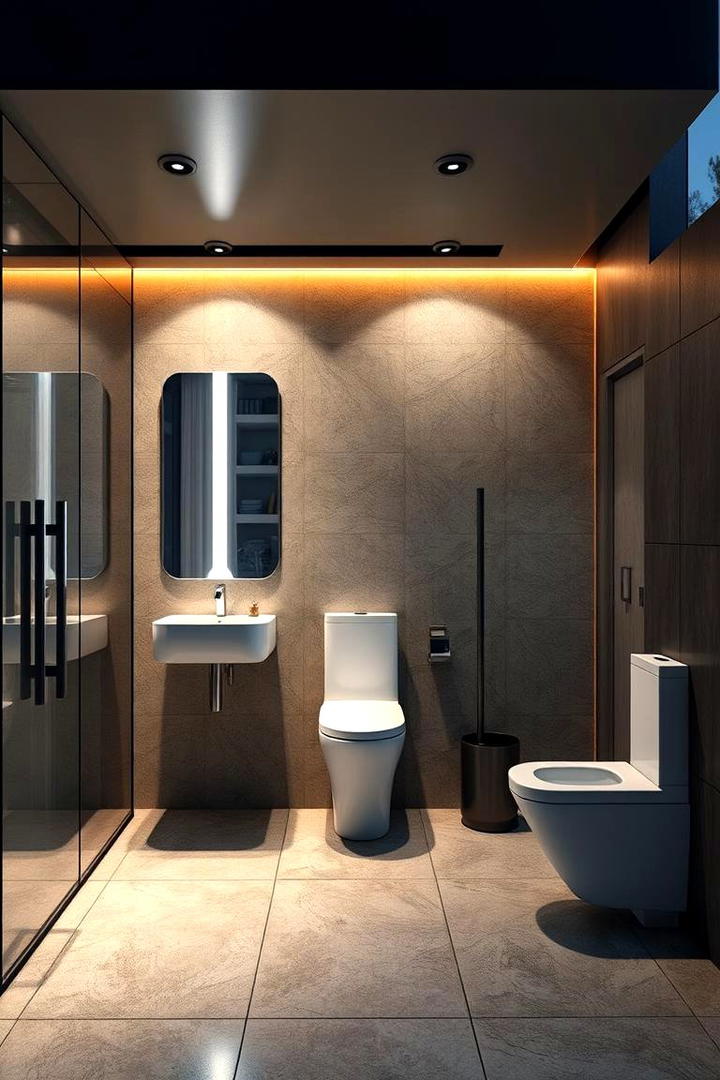 High Tech Outdoor Suite - 30 Outdoor Bathroom Ideas