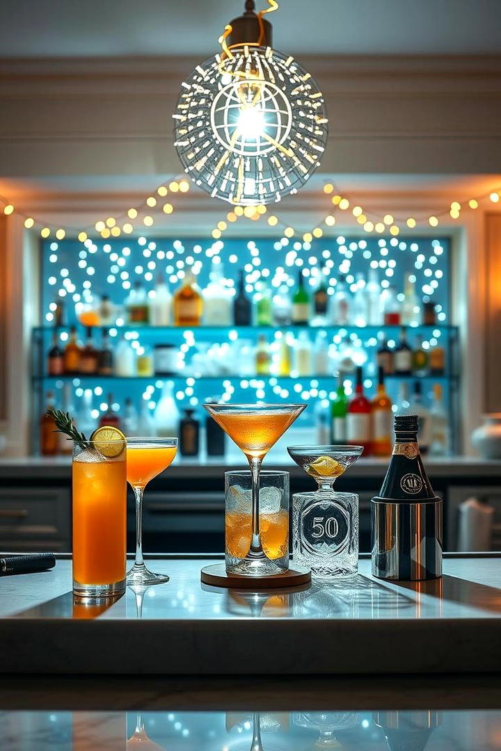 Home Cocktail Bar Experience - 30 50th Wedding Anniversary Ideas