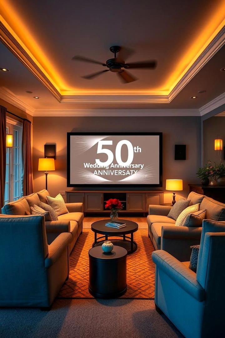 Home Theater Classic Film Screening - 30 50th Wedding Anniversary Ideas