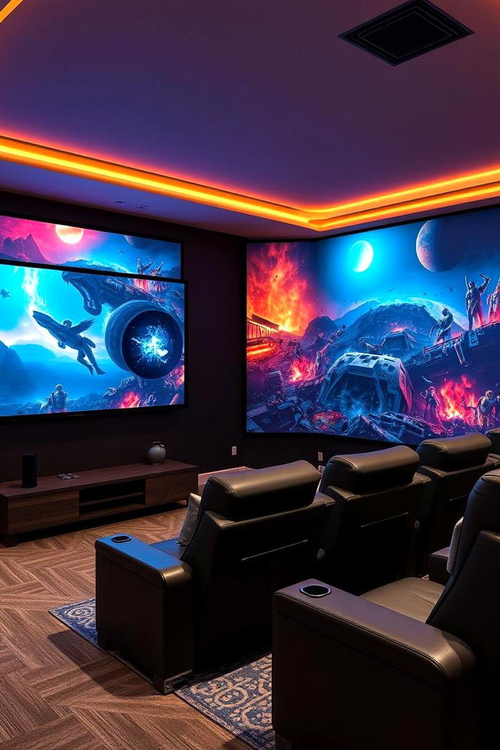 Home Theater Immersive Mural - 30 Interactive Murals