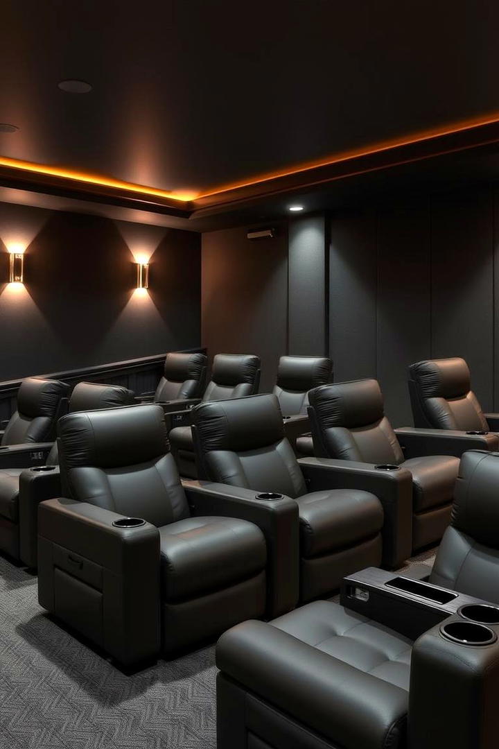 Home Theater Seating Arrangement - 30 Basement Furniture Ideas