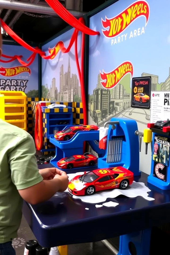 Hot Wheels Car Wash and Detail Station - 30 Hot Wheels Birthday Party Ideas