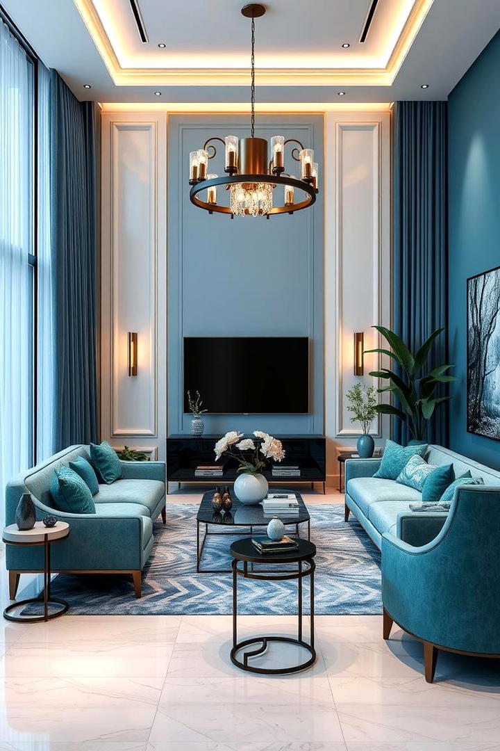 Icy Blue and Emerald Elegance - 30 Blue and Green Color Combos for Decorating