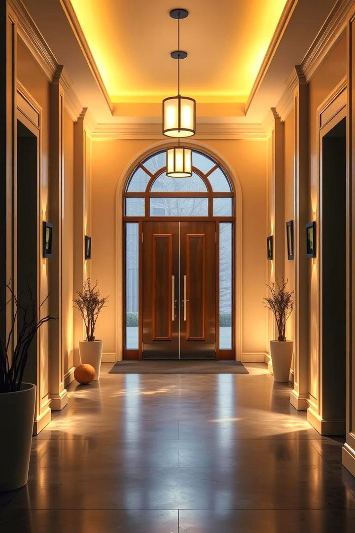 Illuminated Entryway - 30 Modern Entryway Ideas