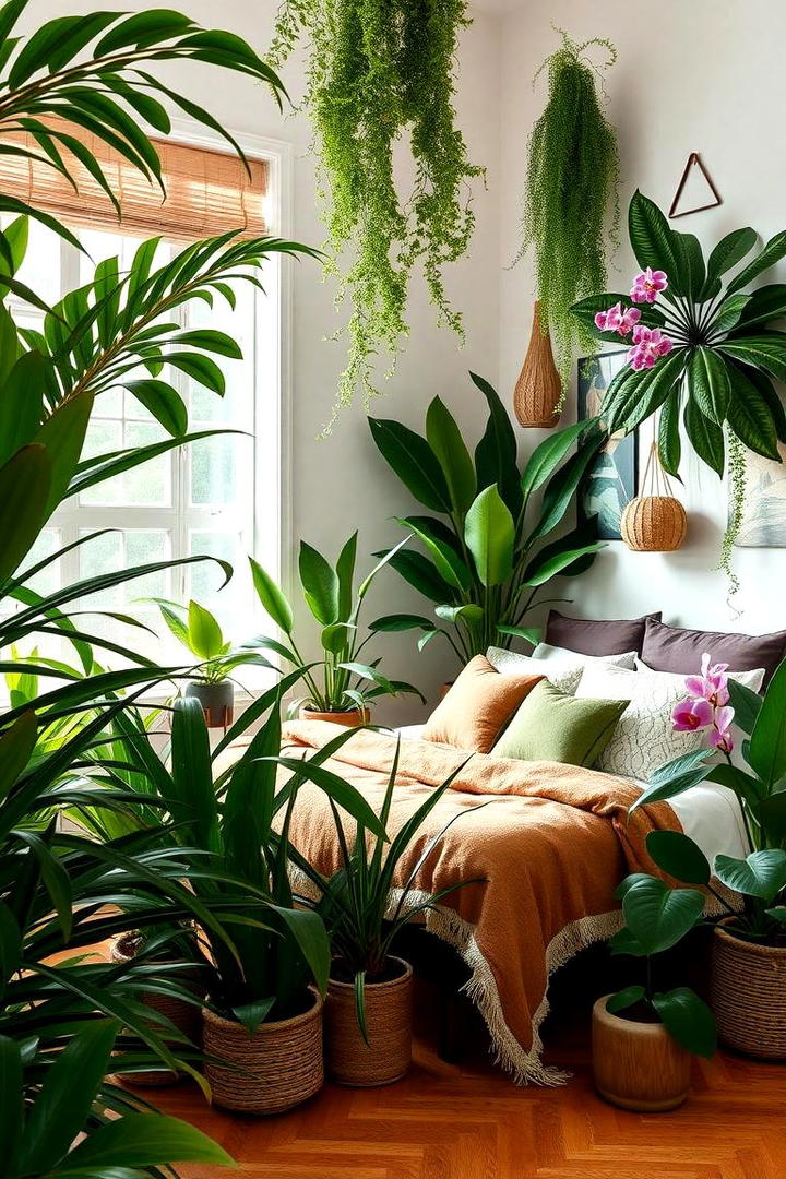 Indoor Jungle Plants - 30 Jungle-themed Bedroom Ideas