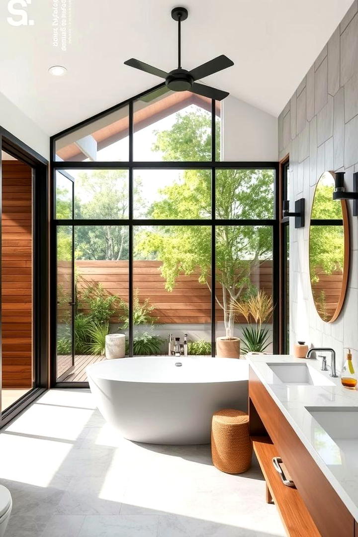 Indoor Outdoor Flow - 30 Small Master Bathroom Ideas