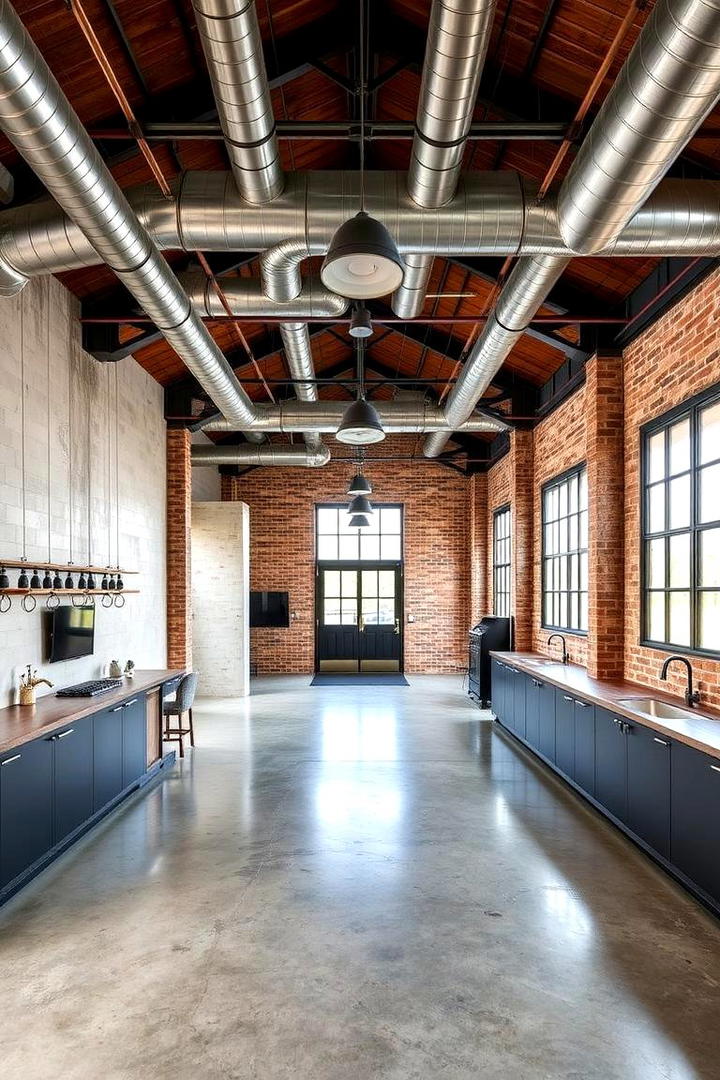 Industrial Chic Accents - 30 Barndominium Interior Ideas