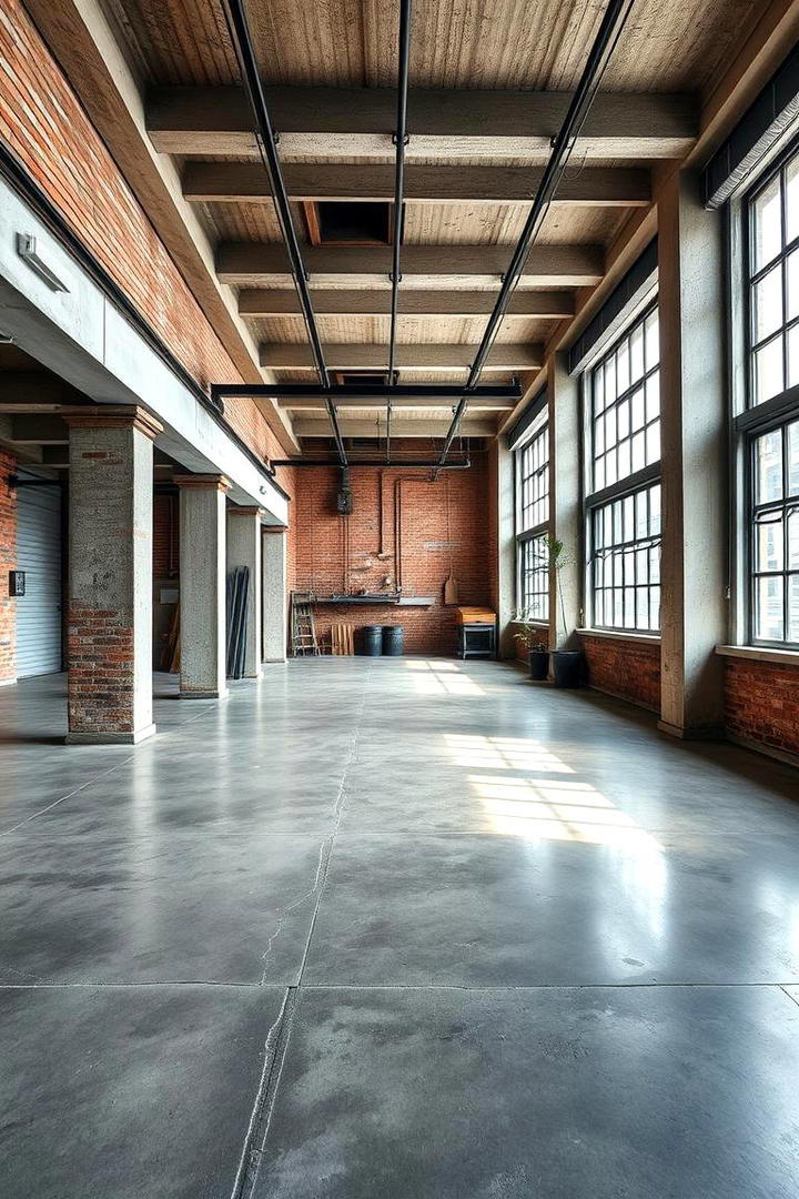 Industrial Chic Concrete - 30 Concrete Floor Ideas