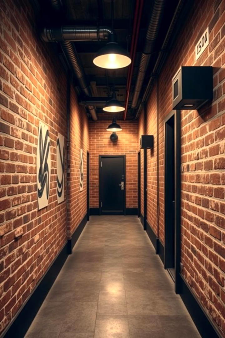 Industrial Chic Elements - 30 Hallway Decor Ideas