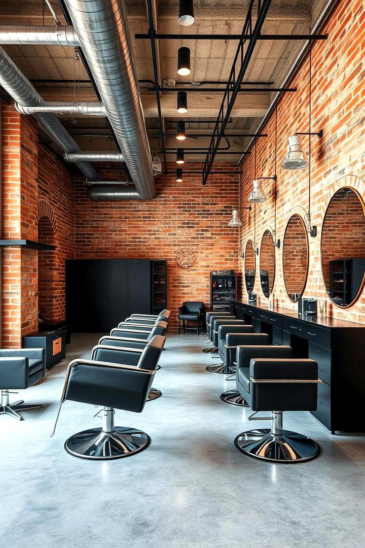 Industrial Chic Salon - 30 Salon Interior Design Ideas