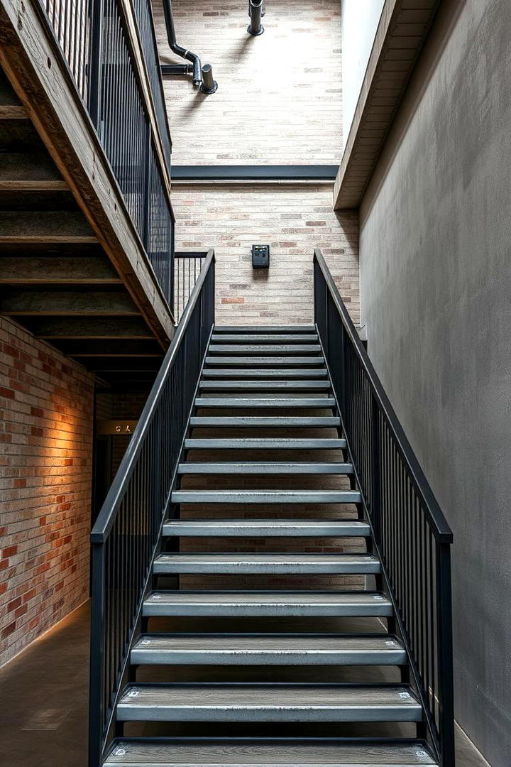 Industrial Chic Staircase - 30 Modern Staircases