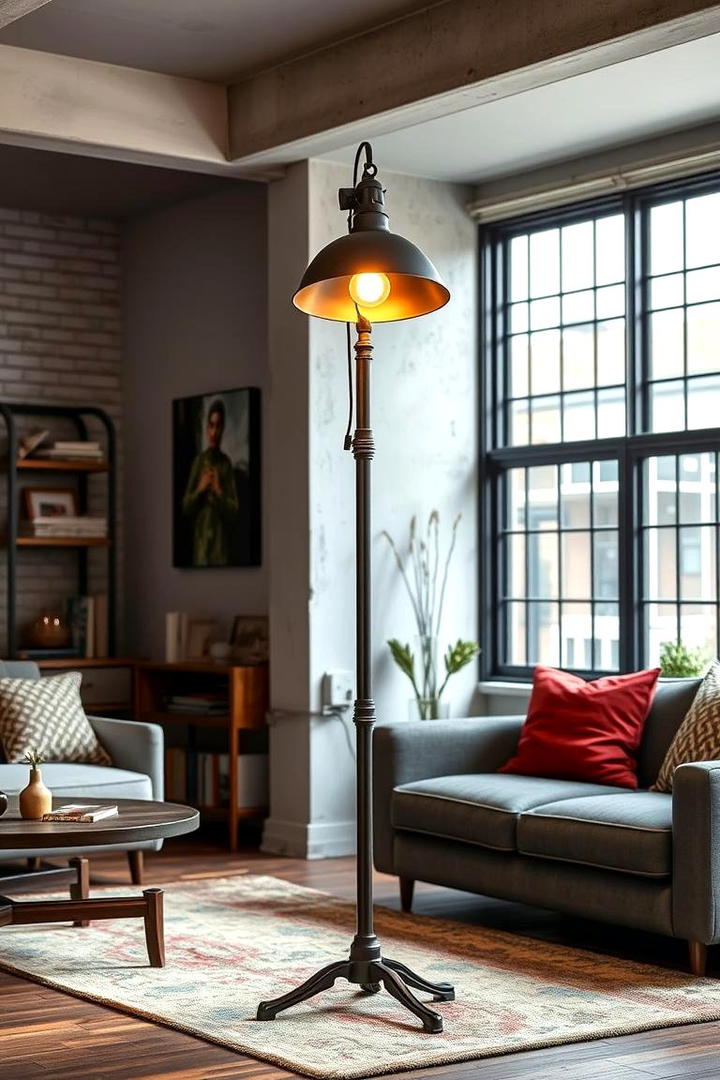 Industrial Chic Standing Lamp - 30 Living Room Floor Lamp Ideas and Inspiration