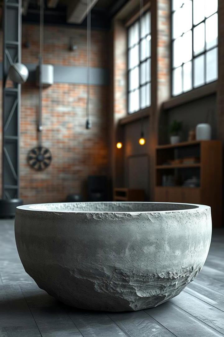 Industrial Concrete Dough Bowl Decor - 30 Dough Bowl Decor Ideas