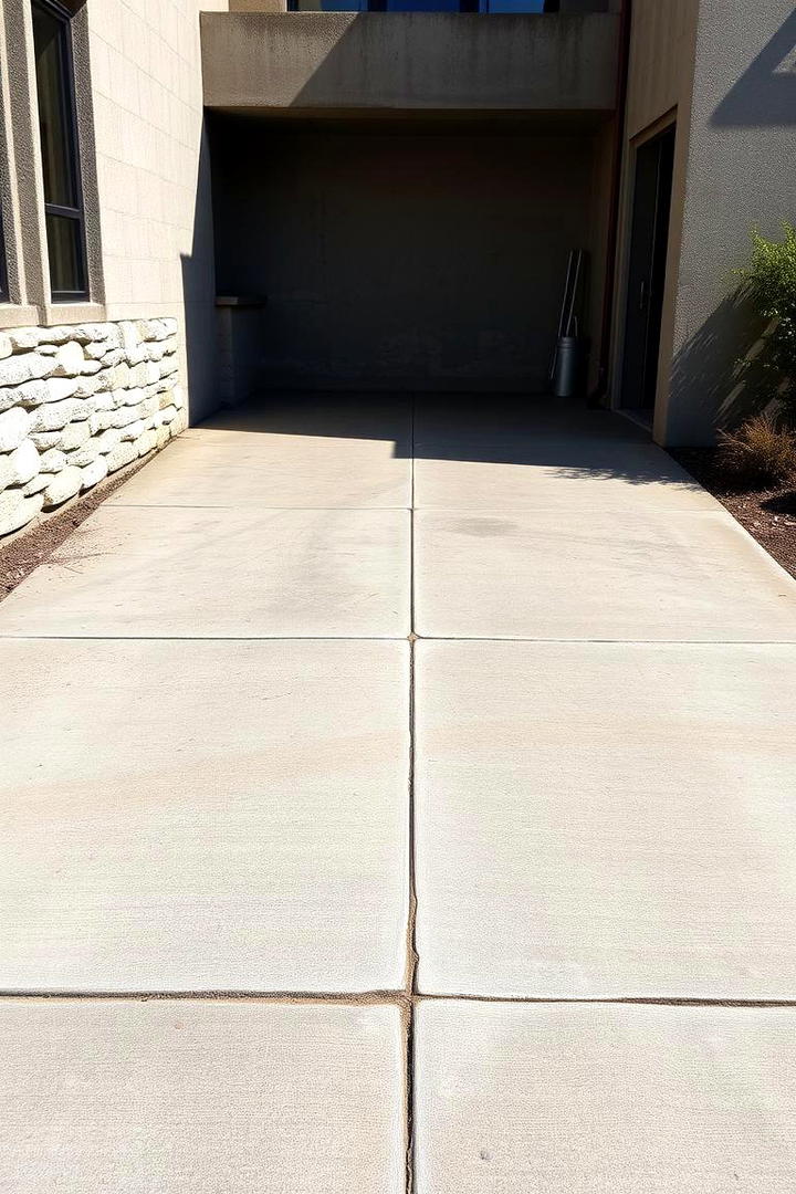 Industrial Concrete Driveway - 30 Concrete Driveway Ideas