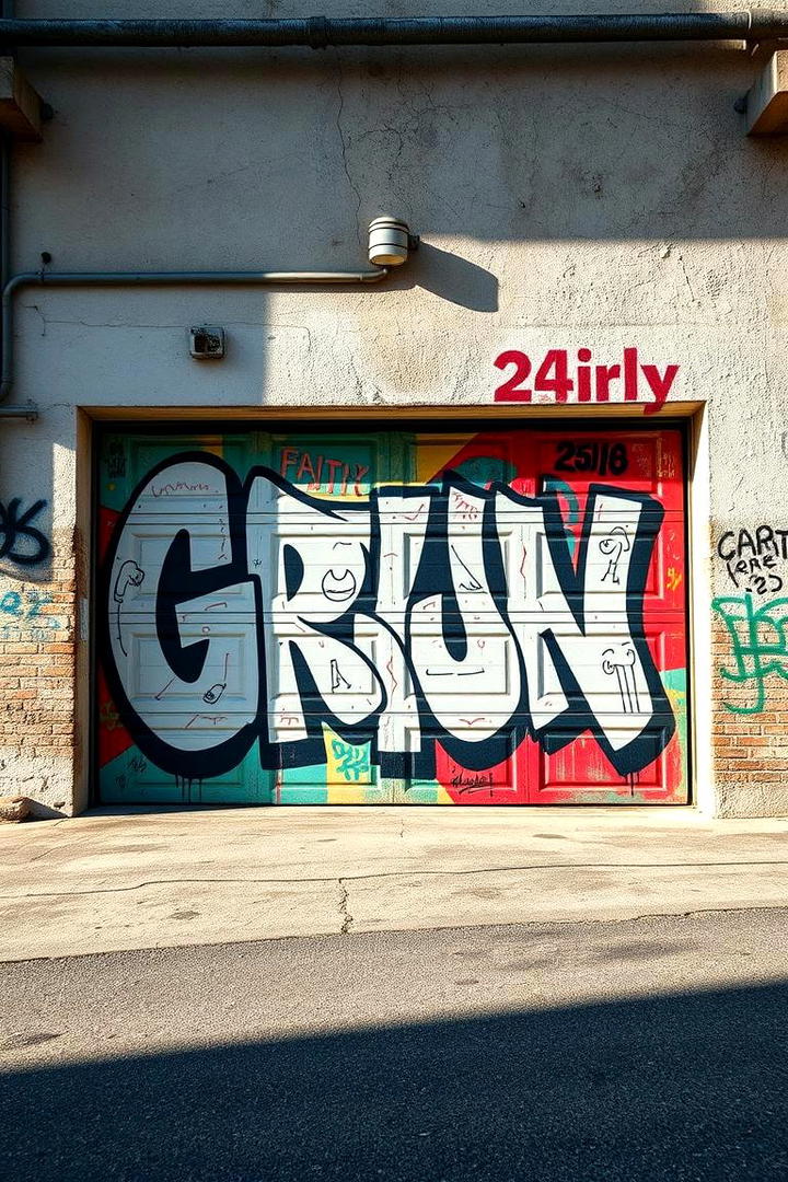 Industrial Graffiti Fusion - 30 Garage Door Murals