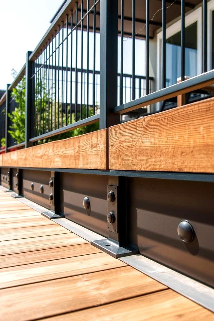 Industrial Metal Elements - 30 Deck Skirting Ideas